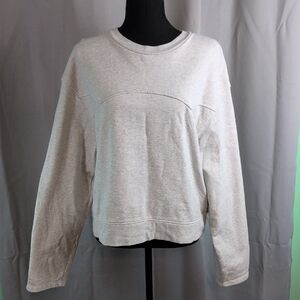 Levi's Gray Crew Neck Sweater with Textured Design